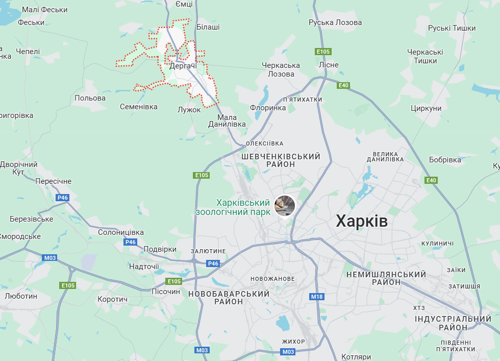 Росіяни обстріляли Дергачі, пошкоджені будинки і є поранені